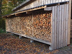 Boiler Log Shed for Wood